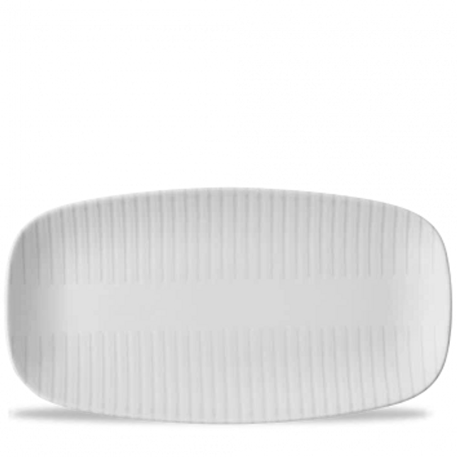 Era Gray Flat Oblong Plate 35.5 X 18.9 cm 6/box