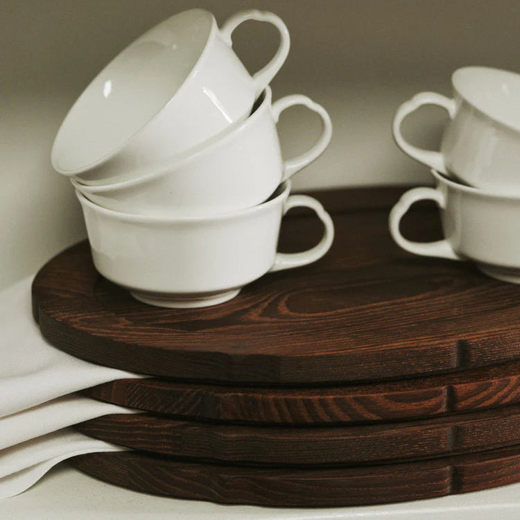 Silhouette Tray Oval Dark Brown 2/Box