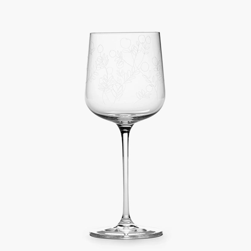 White Wine Glass Mirtillo Tea Mf 4/box