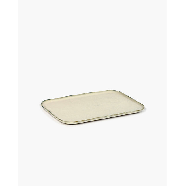 Rectangular Plate N°1 Xl Off White 4/box