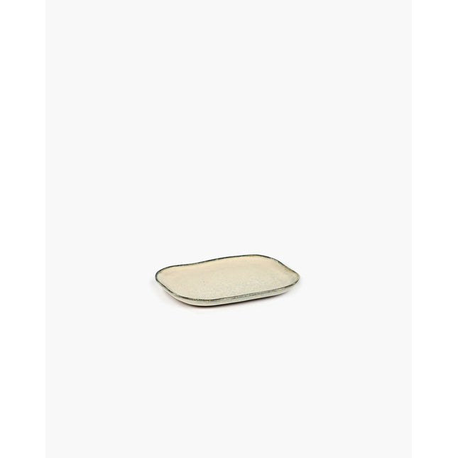 Plate Rectangular N°3 M Off White 8/box