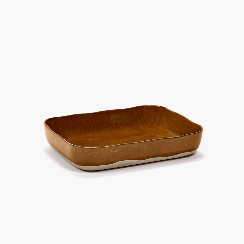 Oven Dish N°10 Ocre/Brown 2/box