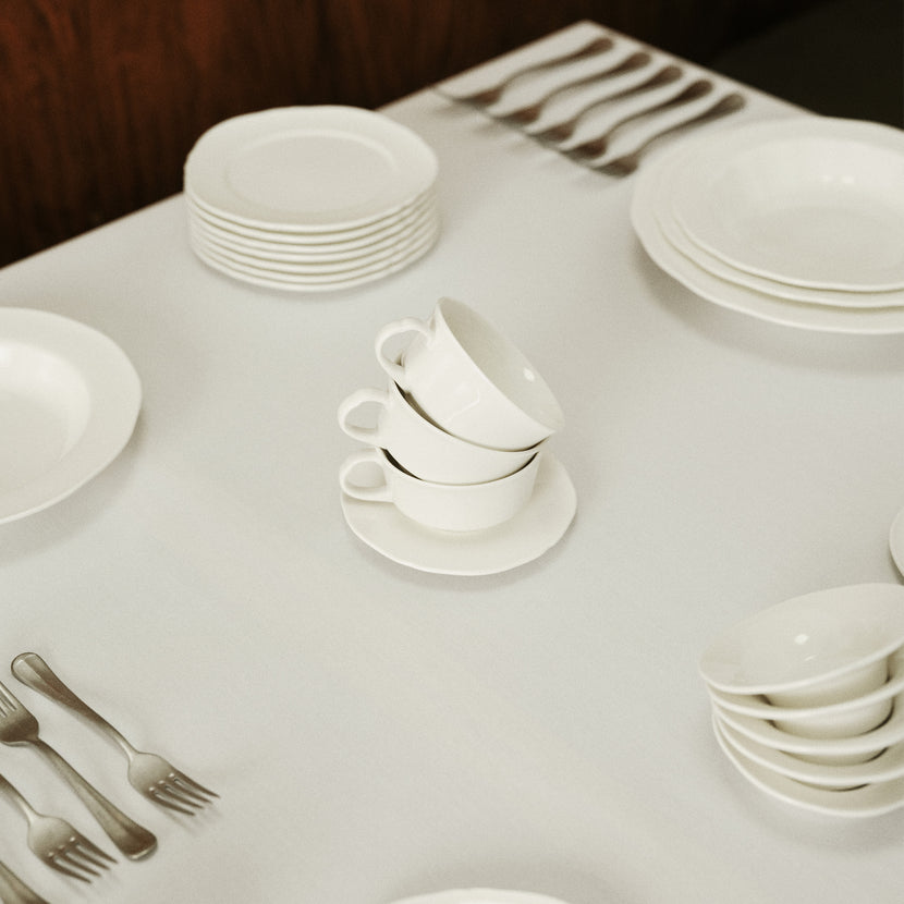 Silhouette High Side Plate S White 4/Box