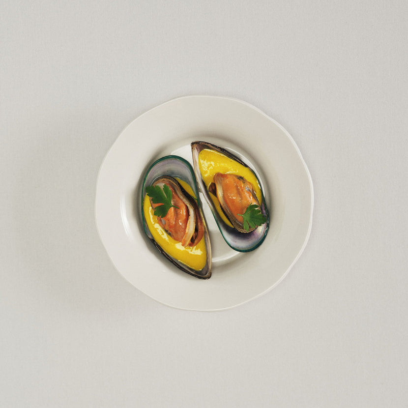 Silhouette High Side Plate M White 12/Box