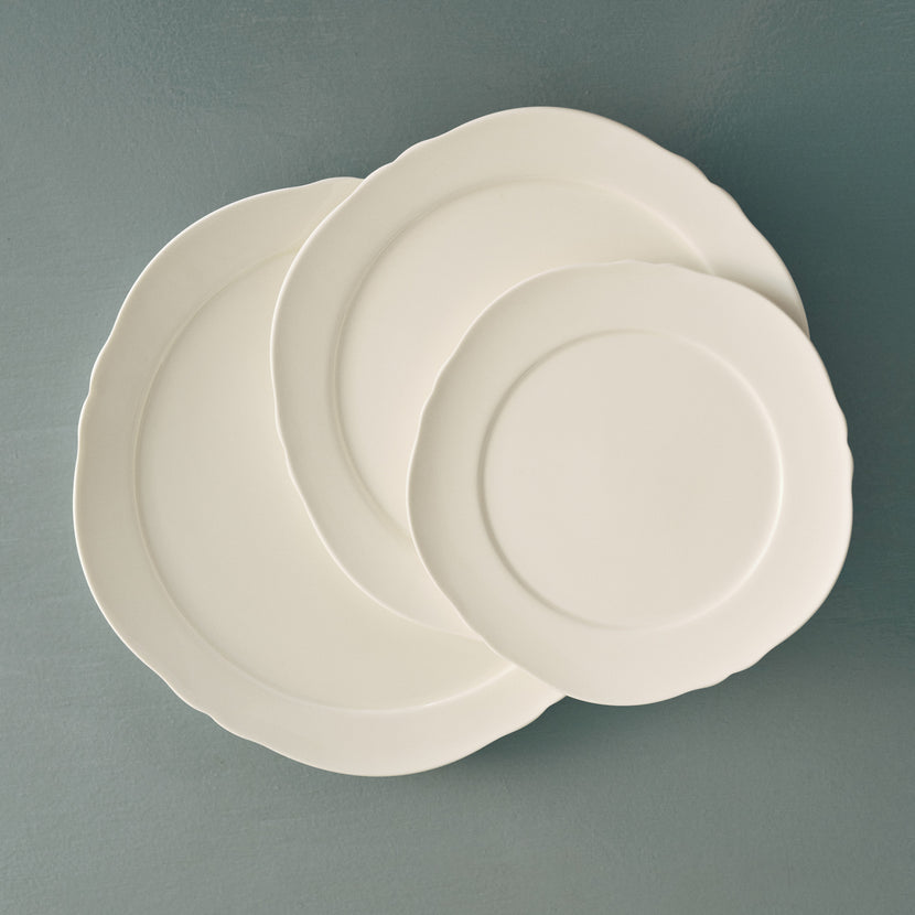 Silhouette Plate XS White 4/Box