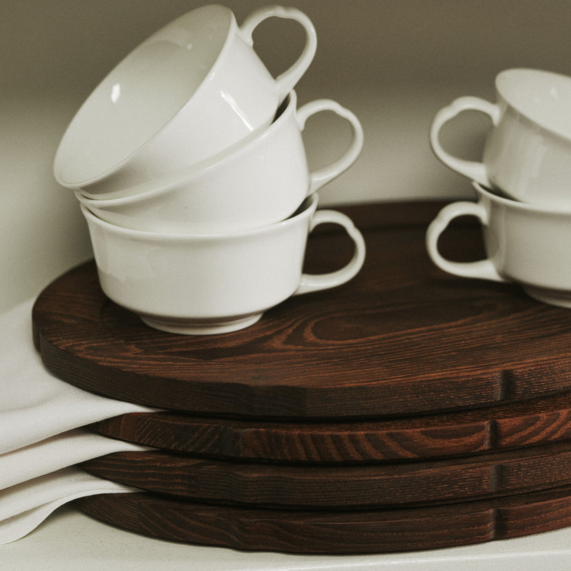 Silhouette Coffee Cup White 4/Box