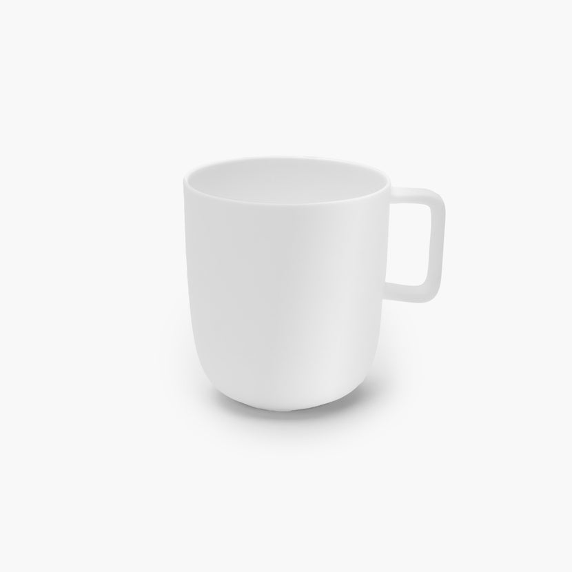 Base Tea Cup Glazed White L 10.3 W 8 H 9 cm 4/Box