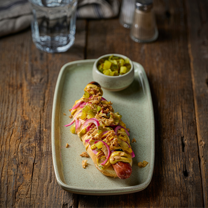 Emerge Stonecast Speckled Green Rect. Plate 30 x 14,7 cm 6/box