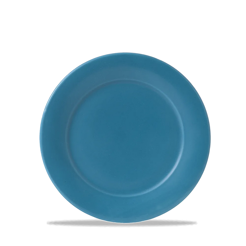 Blue Glaze Mid Rim Plate 20cm 6/box