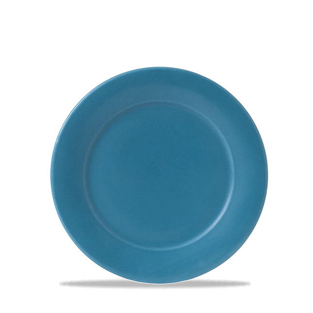 Blue Glaze Mid Rim Plate 20cm 6/box