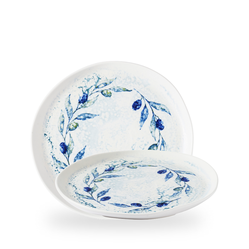 Churchill Fresco Grove Blue organisch bord 25,5 cm