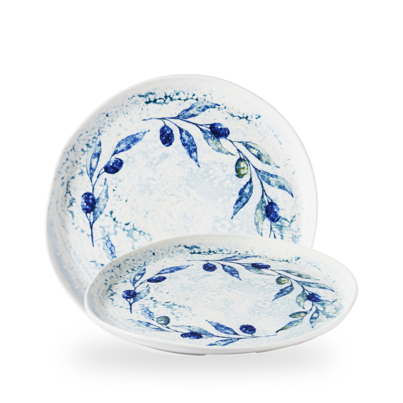 Churchill Fresco Grove Blue organisch bord 28 cm