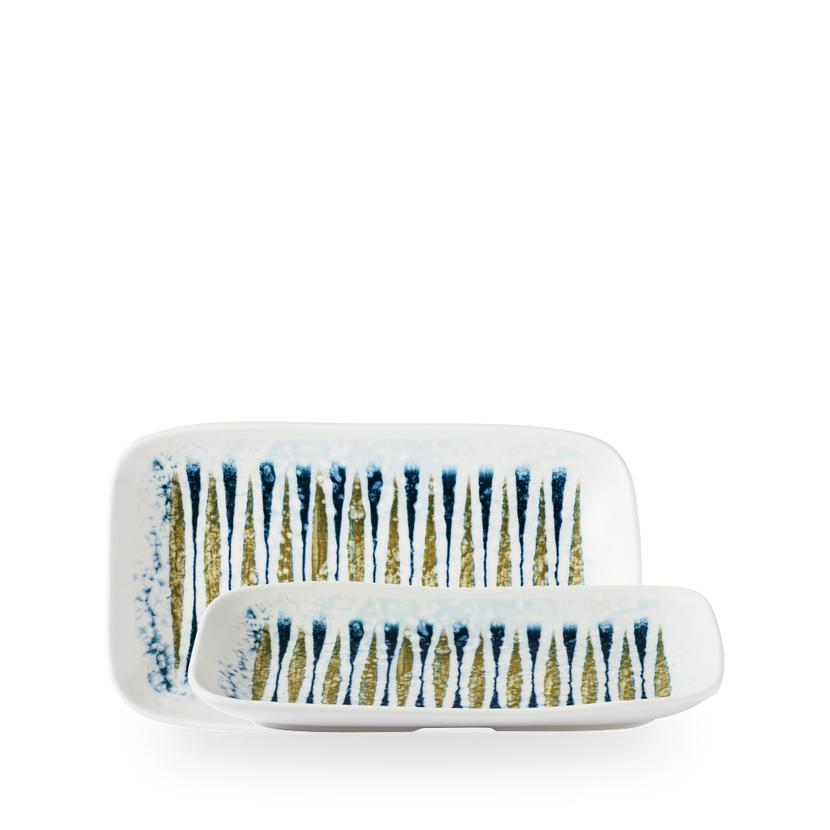 Churchill Fresco Shoal Blue diep serveerplateau 26 x 15 cm