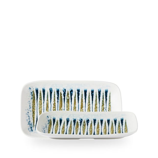 Churchill Fresco Shoal Blue diep serveerplateau 26 x 15 cm