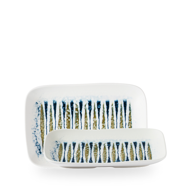 Churchill Fresco Shoal Blue diep serveerplateau 26 x 18 cm