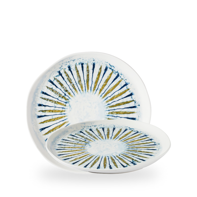 Churchill Fresco Shoal Blue organisch bord 25,5 cm