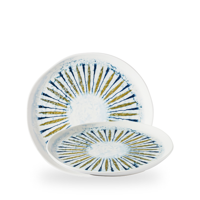 Churchill Fresco Shoal Blue organisch bord 25,5 cm