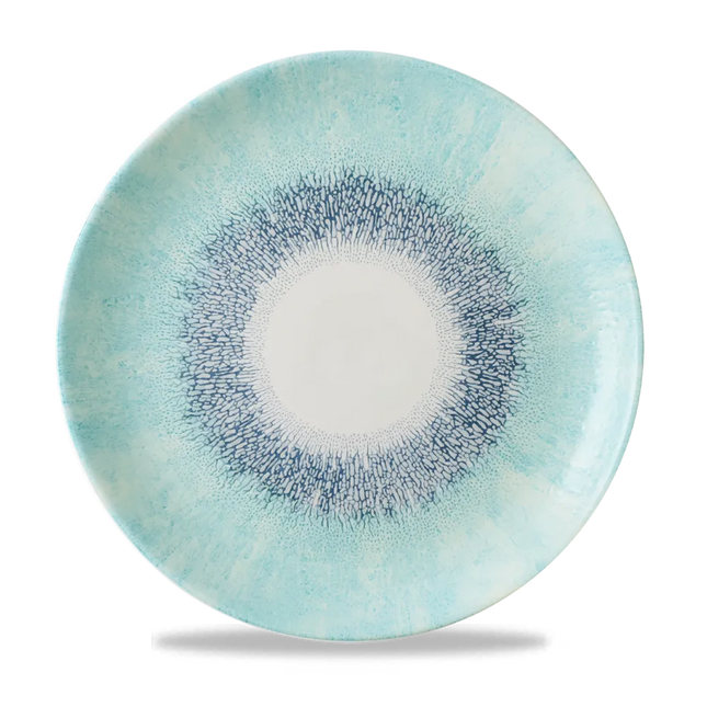 Studio Prints Fusion Blue Evolve Coupe Plate 28.8cm 12/box