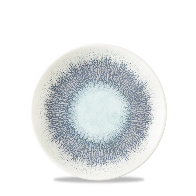 Studio Prints Fusion Blue Evolve Coupe Plate 16.5 cm 12/box
