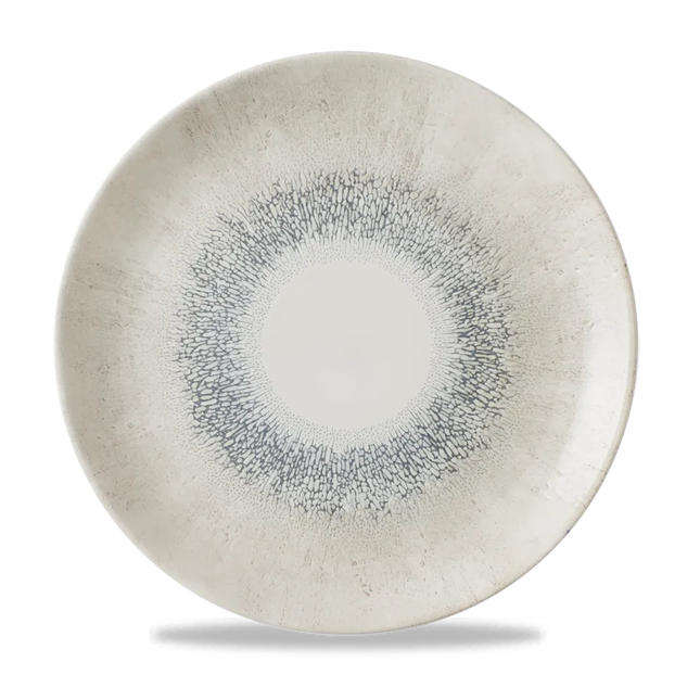 Studio Prints Fusion Gray Evolve Coupe Plate 28.8cm 12/box