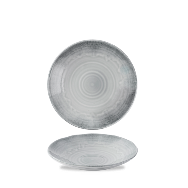 Harvest Flux Grey Organic Coupe Bowl 21cm 12/box