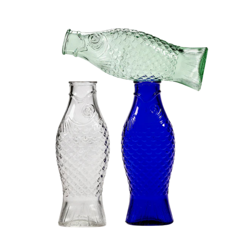 Carafe Cobalt Blue Fish & Fish 8/box