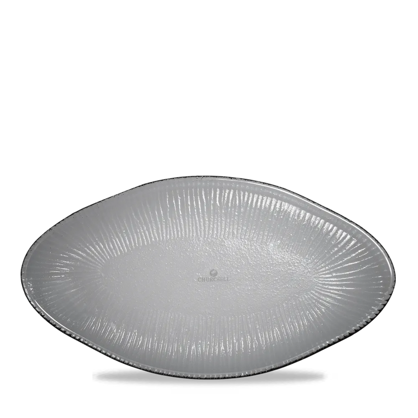 Dusk Glass Oval Bamboo Platter 30 cm 6/box