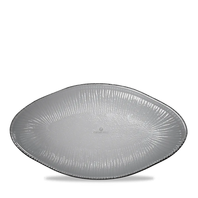 Dusk Glass Oval Bamboo Platter 30 cm 6/box