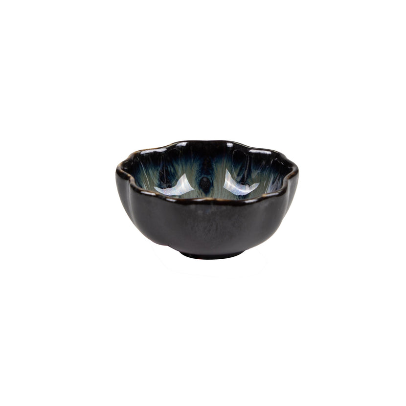 Ginza Nagare black bowl 7.2 cm 12/box