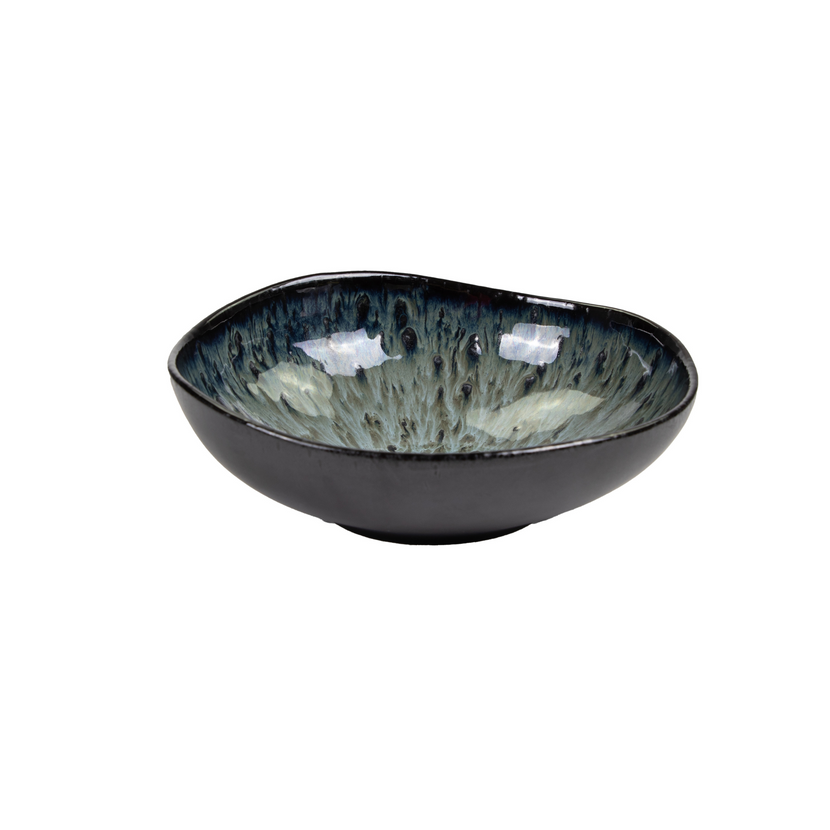 Ginza Nagare black bowl 18 x 17.2 cm 6/box