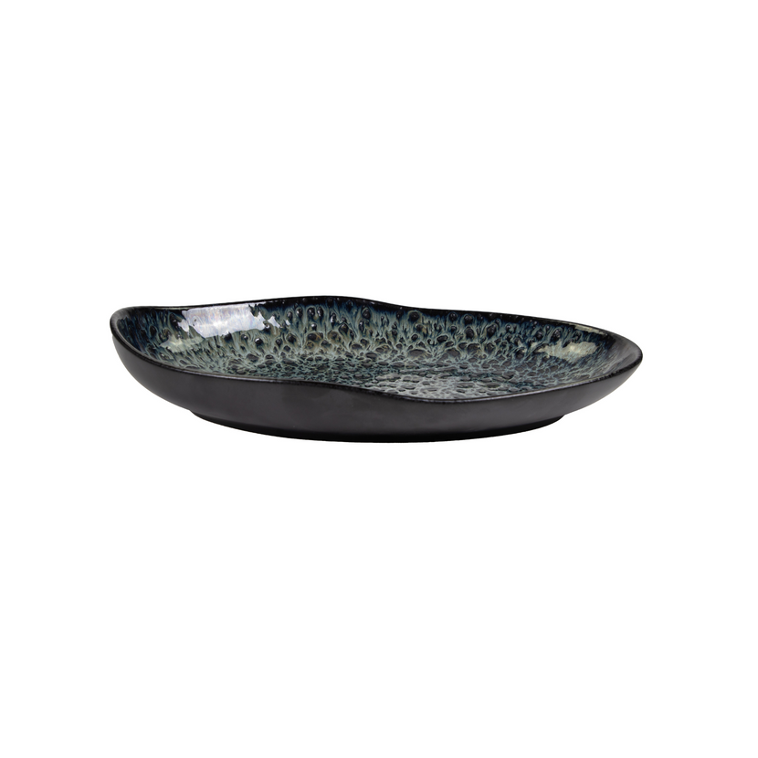 Ginza Nagare black plate 25 x 15 cm 4/box