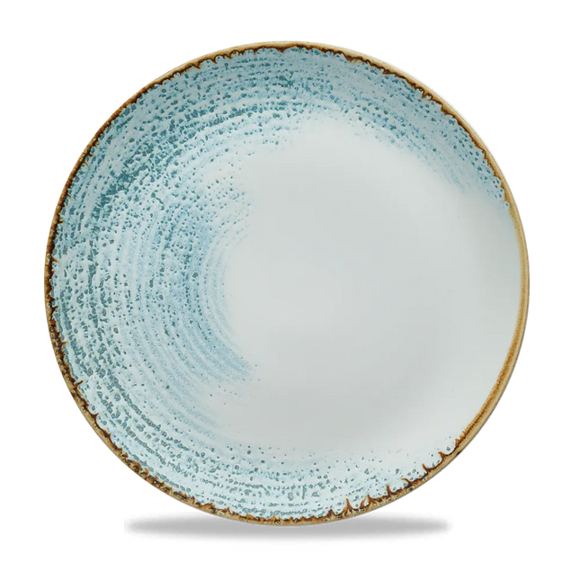 Homespun Aquamarine Evolve Coupe Plate 28.8 cm 12/box