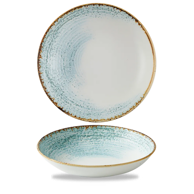 Homespun Aquamarine Evolve Coupe Bowl 24.8 cm 12/box