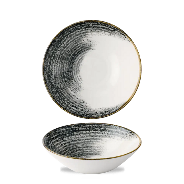 Homespun Accents Black Evolve Deep Bowl 19.6cm 6/box