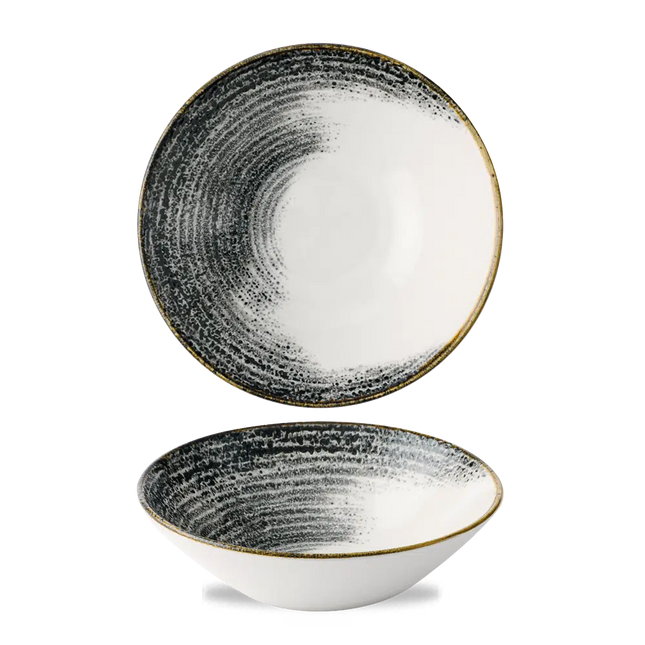 Homespun Accents Black Evolve Deep Bowl 22.2cm 6/box