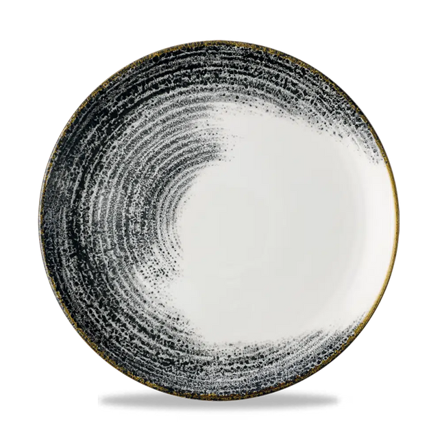 Homespun Accents Black Evolve Coupe Plate 26cm 12/box