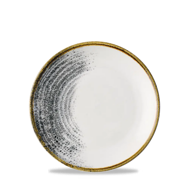 Homespun Accents Black Evolve Coupe Plate 16.5cm 12/box