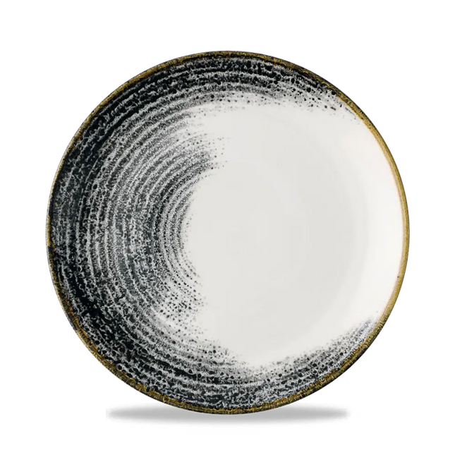 Homespun Accents Black Evolve Coupe Plate 21.7cm 12/box