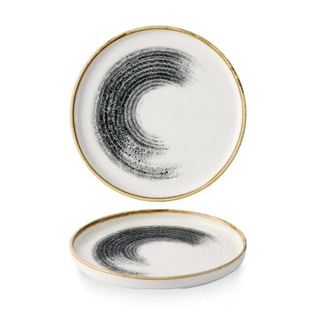 Homespun Accents Black Oblong Plate 21cm 6/box