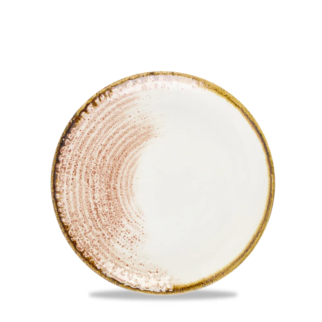 Homespun Coral Evolve Coupe Plate 16.5cm 12/box