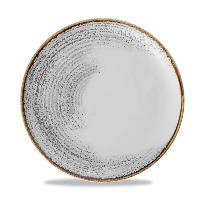 Homespun Accents Jasper Gray Evolve Coupe Plate 12/box