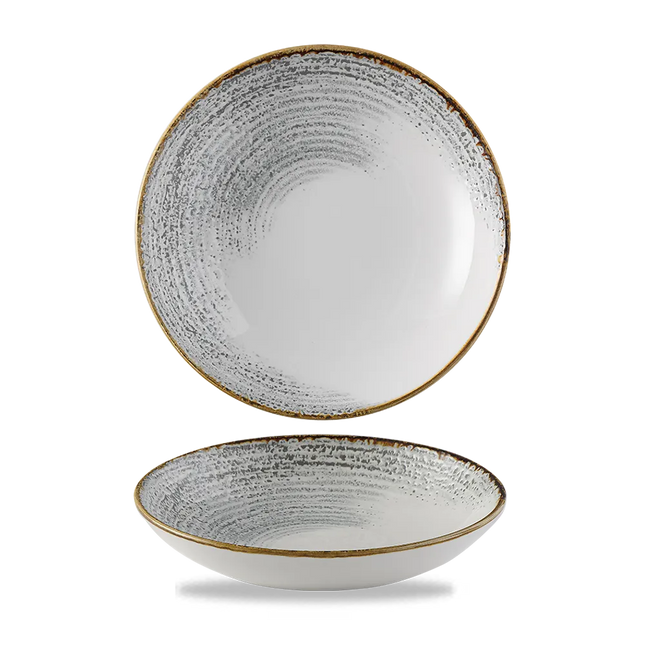 Homespun Accents Jasper Gray Coupe Bowl 12/box