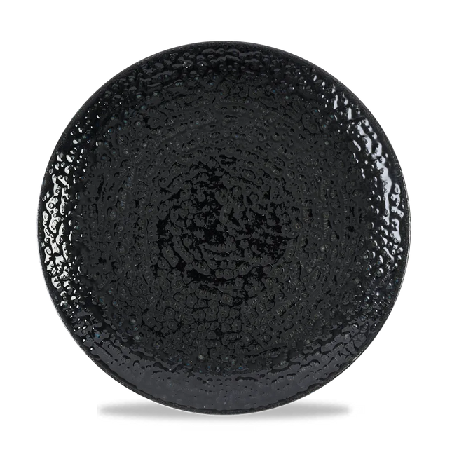Homespun Black Evolve Coupe Plate 26cm 12/box