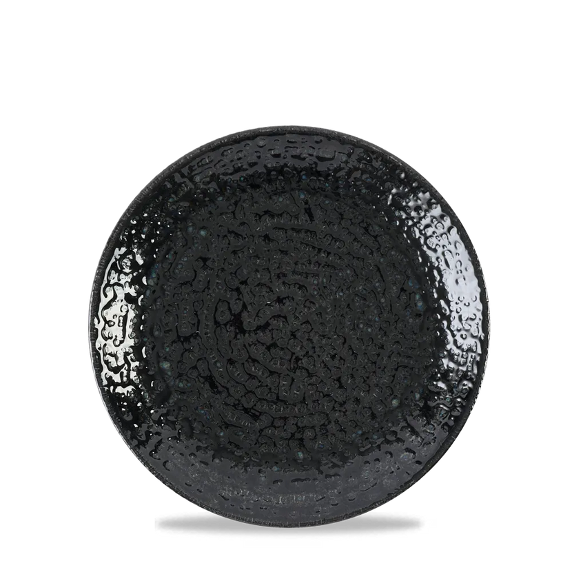 Homespun Black Evolve Coupe Plate 16,5cm 12/box