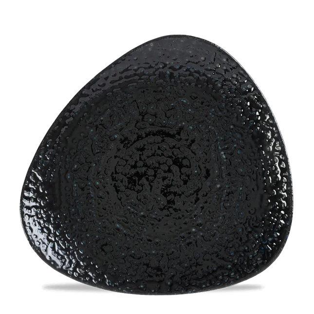 Homespun Black Lotus Plate 26.5cm 12/box