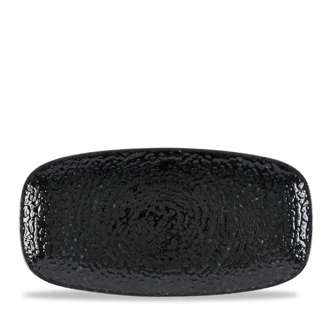 Homespun Black Chefs Oblong Plate 12/box