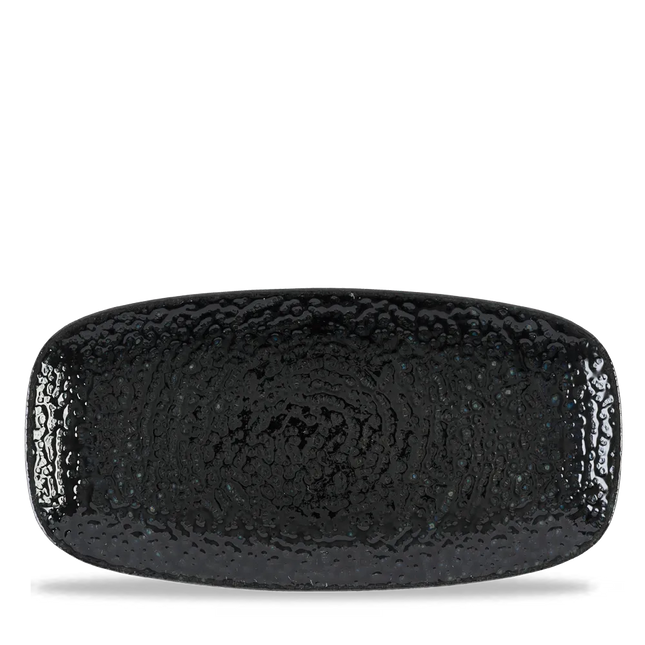 Homespun Black Chefs Oblong Plate 12/box