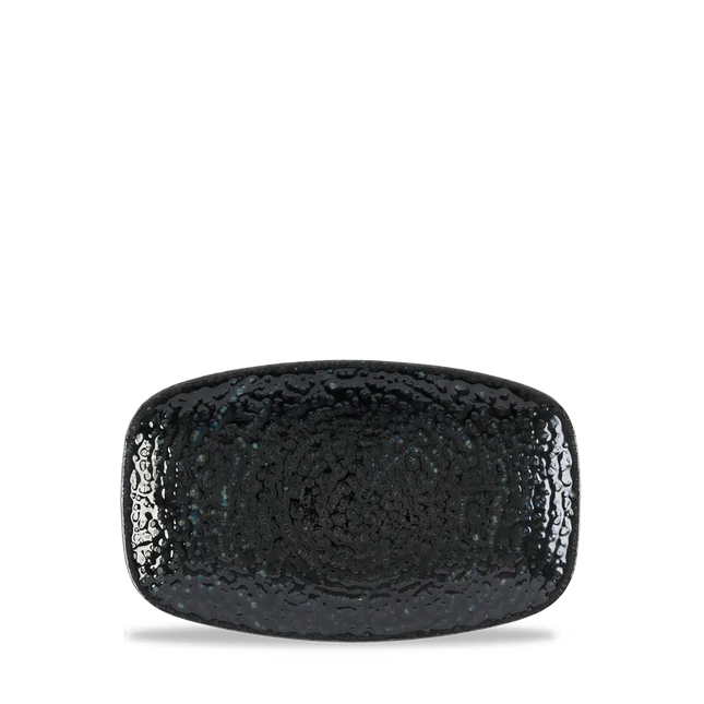Homespun Black Oblong Chefs Plate 12/box