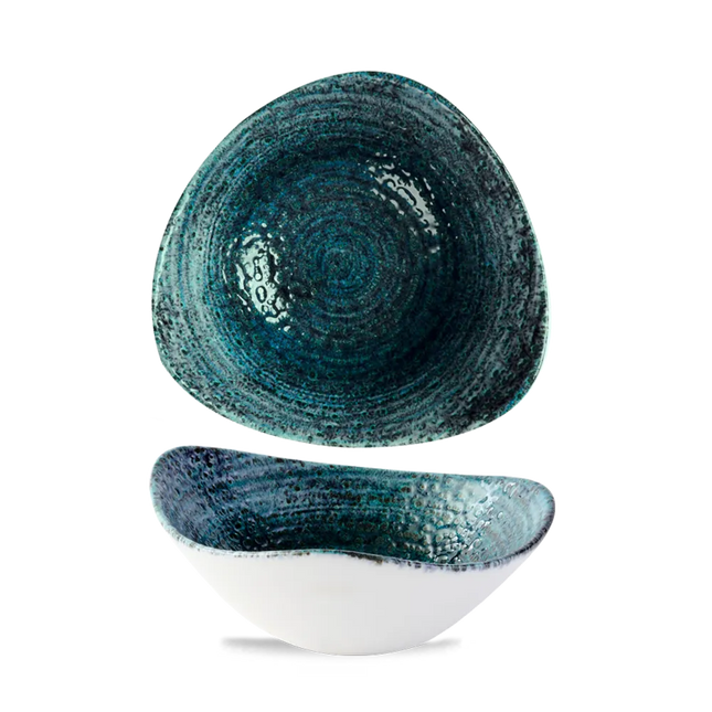 Homespun Chroma Blue Lotus Bowl 22.9cm 12/box