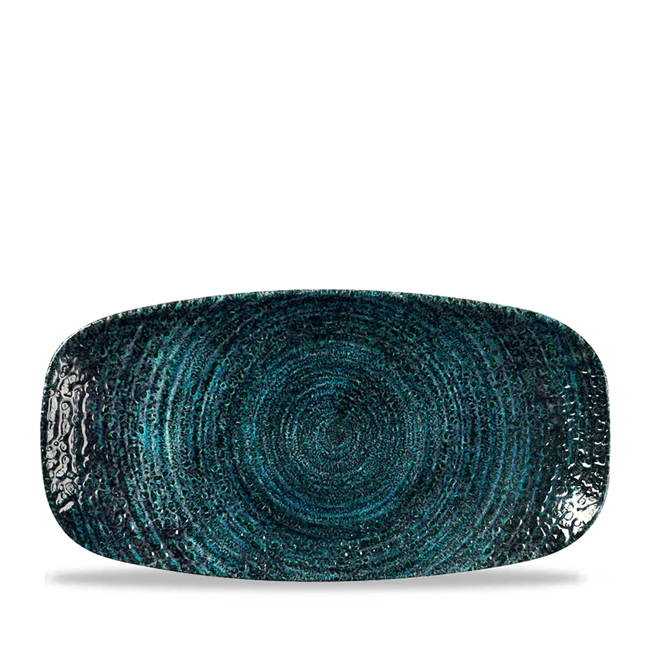 Chroma Blue Chefs Oblong Plate 26.9x12.7cm 12/box